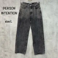 PERSON INTENTION ブラック デニム グラデーション パンツ L