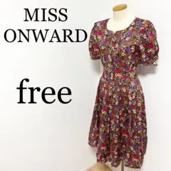 MISS ONWARD ミス オンワード レディース レトロ ワンピース f
