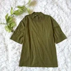 Aquascutum レディース 五分袖ニット (XL) カシミヤ 絹 シルク
