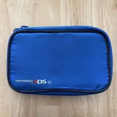 セミハードポーチ 青 任天堂 収納ケースNintendo 3DSLLポーチブルー