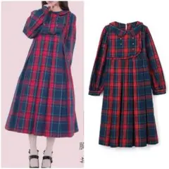 皆方由衣 みなゆい しまむら タータン チェックワンピース Sサイズ ロリィタ