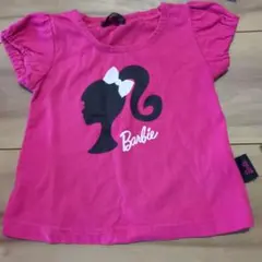 Barbie ピンク フリル袖 Tシャツ