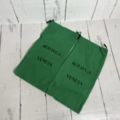 BOTTEGA VENETA グリーン シューズバッグ　巾着