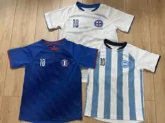 サッカーユニフォーム　フランス・イングランド・アルゼンチン キッズ用130㎝3枚