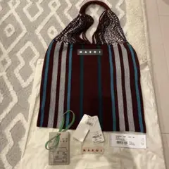 マルニ ハンモックバッグ マルニマーケット ダークレーズン トートバッグ