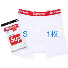 新品未使用　Supreme ボクサーパンツ　S　白　1枚