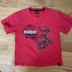 BADBOY 赤 Tシャツ ドラゴンプリント　140サイズ