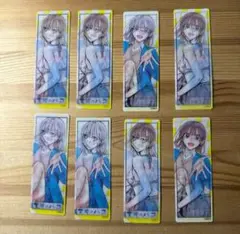ナツコミ　レンチキュラーしおり　アオのハコ　8セット