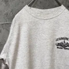US SUBMARINE FORCE アーミー 刺繍 ワンポイント Tシャツ