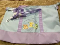 ポケモン 2way トートバッグ 水色 紫 通塾バッグ