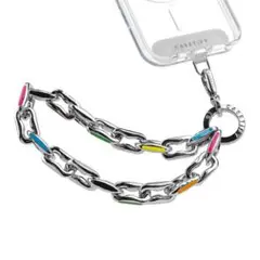 CASETiFY ストラップ　チェーン　カラフル　メタルチェーンリストストラップ