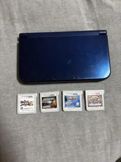 New Nintendo 3DS LL ネイビー ゲームカード付き