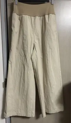 BEARDSLEY ビアズリー コットンストレッチウエストリブパンツ ベージュ