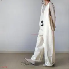 サロペット レディース ワイドパンツ オールインワン ロングパンツ 夏[rst4