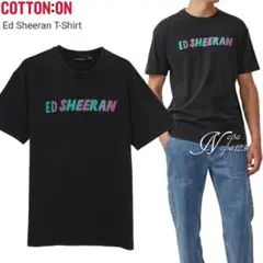 日本未発売 新品 エドシーラン公式コットンオン限定 ディバイド Tシャツ 黒L