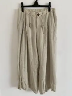 io come io ワイドパンツ 夏 ベージュ 40 ar01474