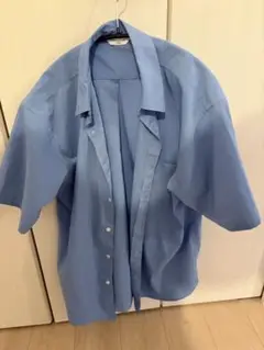 URBAN RESEARCH DOORS 半袖ワイシャツ 水色