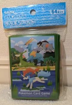 「新品未開封品」ポケモンカードゲーム デッキシールド ６４枚入　ケルディオ