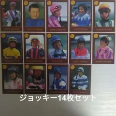 エポック社 競馬ジョッキー14枚セット