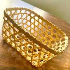 新品未使用★お得★ナチュラル素材 バスケット カワイイ 鍵入れ アクセサリー入れ