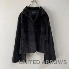 美品 ユナイテッドアローズ 毛皮 ミンク ショート コート ジャケット 40