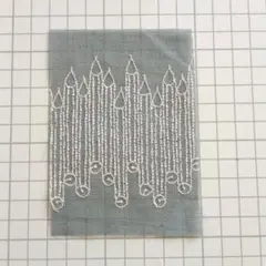 ミナペルホネン　rytmi　グレー　生地　刺繍生地　はぎれ
