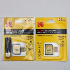 KODAK microSDXC 256GB 128GB 2枚セット