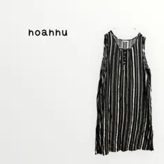 【noahnu 】ストライプ ノースリーブワンピース　ロング　4L大きめ