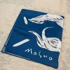 8-4.池田満寿夫氏　「翔　鶴」バードモチーフ　ポリエステルスカーフ
