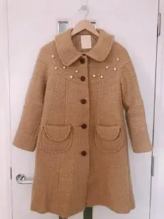 1/3までお値下げ 〇エミキュ キャメル色のウールコート