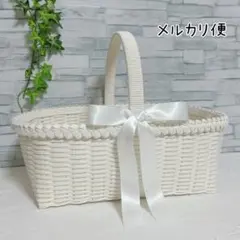 結婚式で配るプチギフト入れ　ウエディング　かご・バスケット（大）