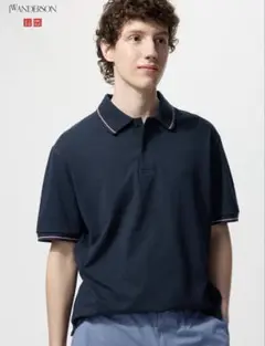 ユニクロ　JW ANDERSON ネイビー ポロシャツ M