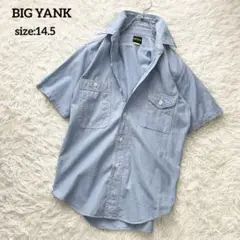 BIG YANK ビッグヤンク 半袖シャツ ブルー 14.5