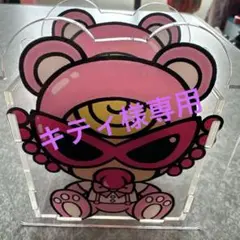 ヒスミニピンクくまアクリルペン立て！ 新品♪写真撮るために組み立てただけ！