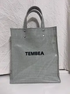 TEMBEA PAPER TOTE SMALL - GRAY×GREEN
