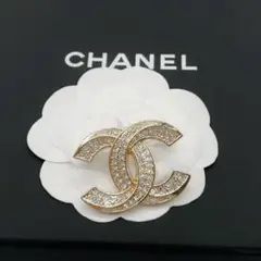 619 ヴィンテージシャネルCHANELボタンブローチ