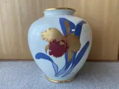ノリタケ花瓶 金彩 k.arakawa 荒川克己 デザイン