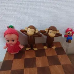 マリオ おさるのジョージ キューピーセット