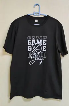 メンズ　バスケット　Tシャツ　黒　Mサイズ(JP•XLサイズ)