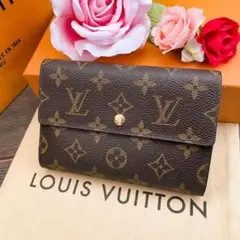 【美品】ルイヴィトン モノグラム ポルトフォイユエテュイパピエ 三つ折り財布
