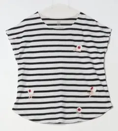 レアグラニフゲゲゲの鬼太郎 半袖Tシャツ 目玉のおやじ刺繍デザイン