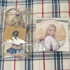 【美品】ぶいすぽ 神成きゅぴ アクリルキーホルダー 缶バッジ