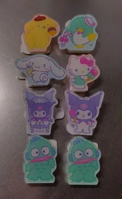 サンリオキャラクターズ シークレットアクリルクリップ 8個セット