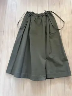 [美品] ハリス Harris 吊りスカート カーキ