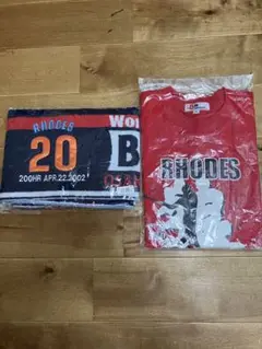 【新品未使用】近鉄バファローズ 20 RHODES 200HR タオル　Tシャツ