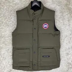 カナダグース フリースタイルベスト M カーキ メンズ サザビーリーグ正規品