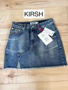 【最終値下】（新品）KIRSH キルシー チェリーデニムミニスカート S ジップ