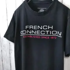 FRENCH CONNECTION Tシャツ ブラック 黒 L 古着