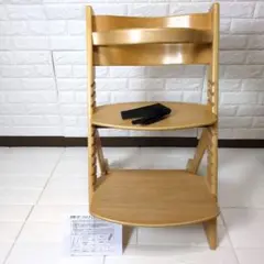 ◆極美品◆アイリスプラザ　オーヤマ　木製　ハイチェア　ベルト　取説付き