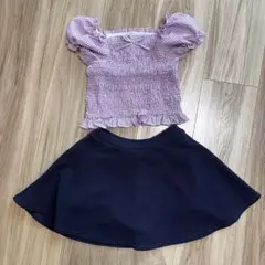 any FAM セパレート水着 130cm パープル・ネイビー